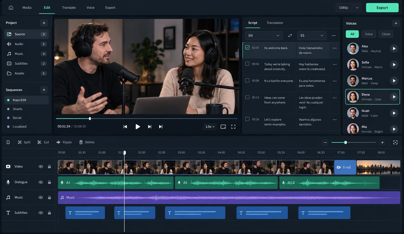 Workspace video preview
